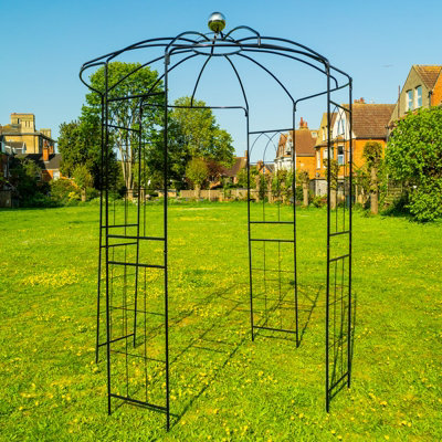 Woodside Santon Metal Garden Birdcage Pergola - 3