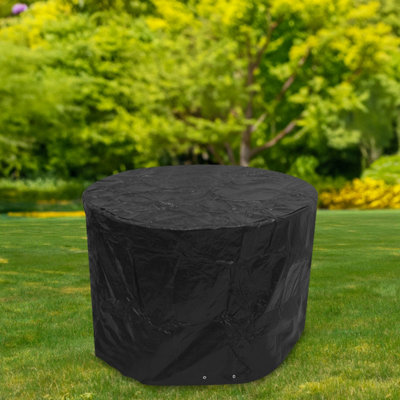 Woodside Small Round Patio Set Cover BLACK - 4