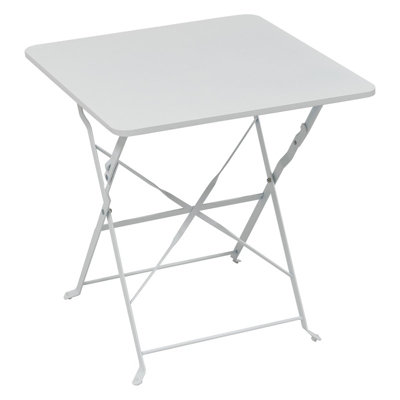 Woodside Square Folding Metal Side Table