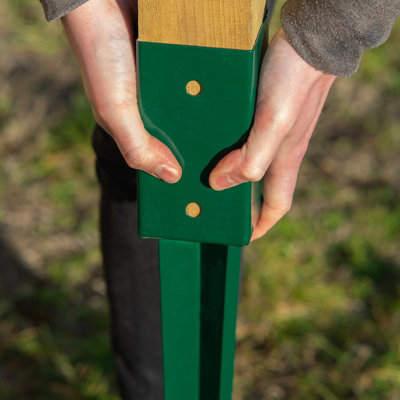Woodside Steel Fence Post Holder 4 PACK - 4