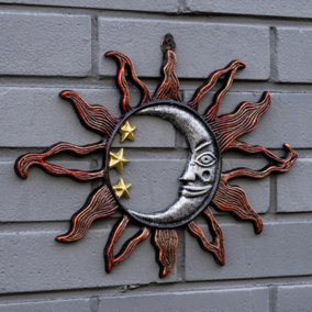 Woodside Sun Face Wall Art Sculpture Decoration