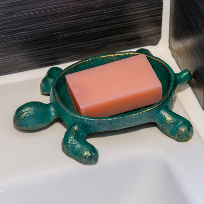 Woodside Tortoise Shaped Drainable Soap Holder - 5
