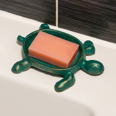 Woodside Tortoise Shaped Drainable Soap Holder - 6