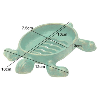 Woodside Tortoise Shaped Drainable Soap Holder - 7