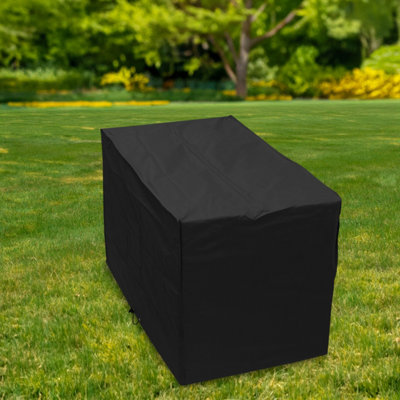 Woodside Wagon/Trolley Barbecue Cover BLACK - 3