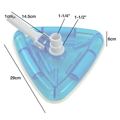 Woodside Weighted Swimming Pool Triangular Vacuum Head