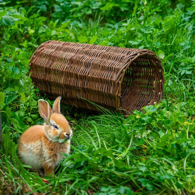 Woodside Wicker Rabbit Tunnel 20x20x38cm