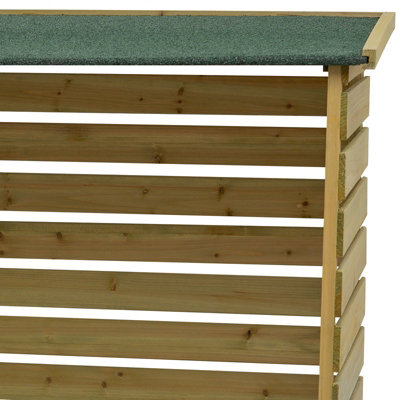 Woodside Wooden Log Shed Store - 3