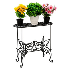 Woodside XL Heavy Duty Cast Iron Potted Plant Stand