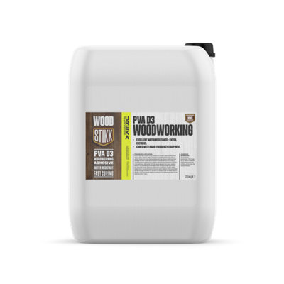 Woodstikk D3 PVA Water Resistant Wood Glue - 25kg