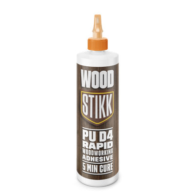 Woodstikk D4 PU Rapid 5min Cure Woodworking Glue - 1ltr
