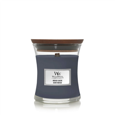 Woodwick Classic Mini Indigo Suede Hourglass Candle