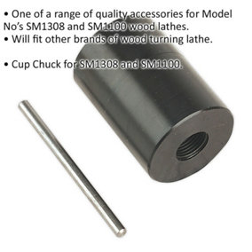 Woodworking Turning Cup Chuck - Suitable for ys08778 & ys08749 Wood Lathes