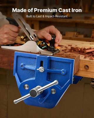 Woodworking Vise, 9 Inch Jaw Width, Quick Release Wood Bench Vise, 10.2 ...
