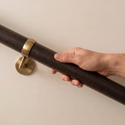 Woodworx Premium Ebony 3.6m Indoor Stair Handrail Kit. Easy Install all ...