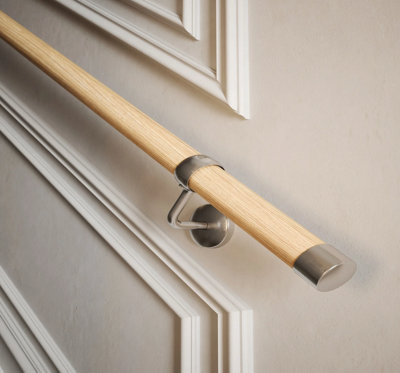 Woodworx Premium Solid Pine - 3.6m Indoor Stair Handrail Kit. Easy Install all in One Box with brackets & endcaps - 5Yr Guarantee