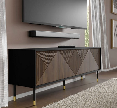 Woody IV TV Cabinet in Oak Catania W1800mm x H600mm x D400mm