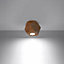 Woody Wood Natural 1 Light Classic Ceiling Light