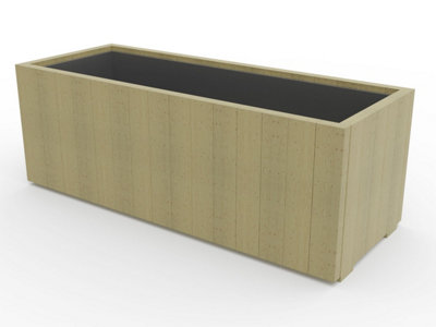 WoodyBlom2 wooden planter, 1500x800x800