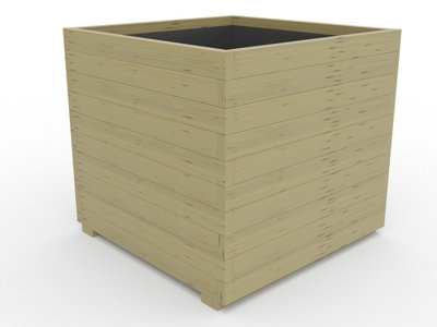 WoodyBloom1 Wooden Planter, 1000x1000x890