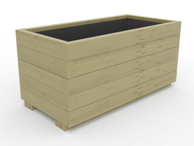 WoodyBloom1 Wooden Planter, 1200x500x445