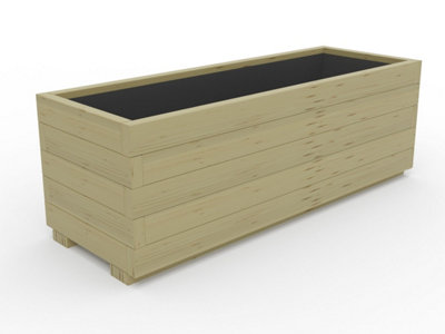 WoodyBloom1 Wooden Planter, 1400x500x445