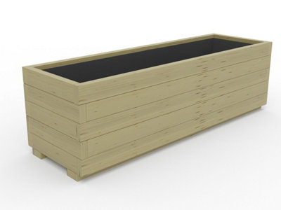 WoodyBloom1 Wooden Planter, 1600x500x445