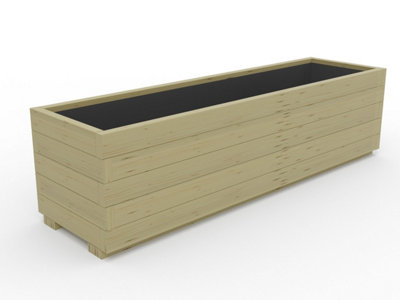 WoodyBloom1 Wooden Planter, 1800x500x445