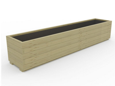 WoodyBloom1 Wooden Planter, 2400x500x445