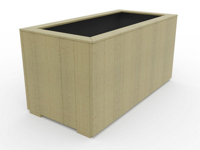 WoodyBloom3 wooden planter, 1000x500x500