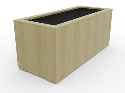 WoodyBloom3 wooden planter, 1200x500x500