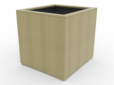 WoodyBloom3 wooden planter, 700x700x700