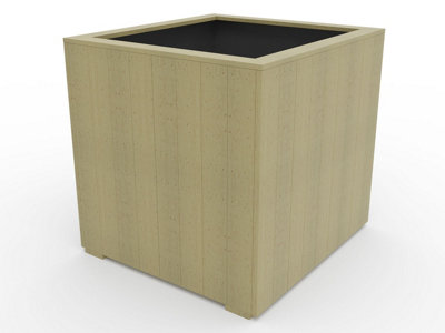 WoodyBloom3 wooden planter, 800x800x800