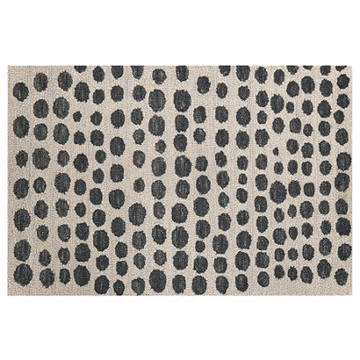 Wool Area Rug 140 x 200 cm Beige and Black HAVRAN