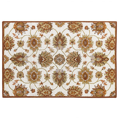 Wool Area Rug 160 x 230 cm Beige and Brown EZINE