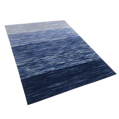 Wool Area Rug 160 x 230 cm Blue KAPAKLI