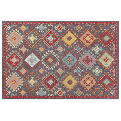 Wool Area Rug 160 x 230 cm Multicolour FINIKE