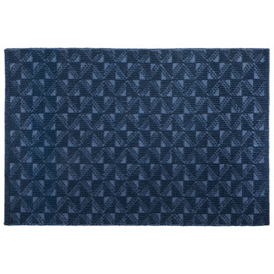 Wool Area Rug 160 x 230 cm Navy Blue SAVRAN