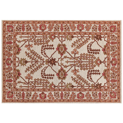 Wool Area Rug 160 x 230 cm Orange and Beige ADILCEVAZ