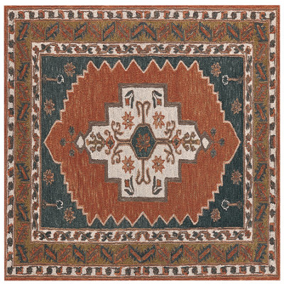 Wool Area Rug 200 x 200 cm Multicolour GELINKAYA