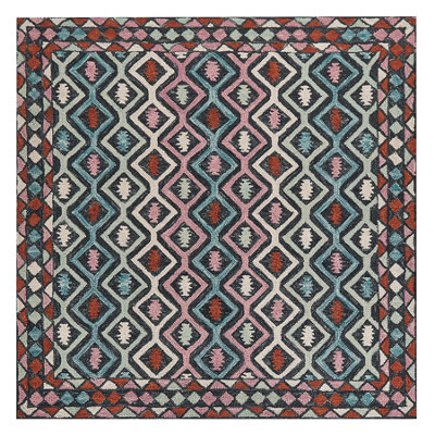 Wool Area Rug 200 x 200 cm Multicolour HAYMANA