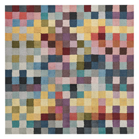Wool Area Rug 200 x 200 cm Multicolour KANDIRA