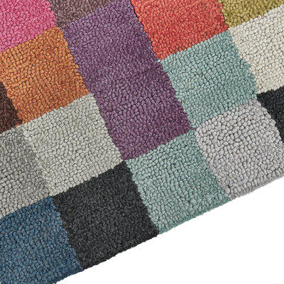 Wool Area Rug 200 x 200 cm Multicolour KANDIRA