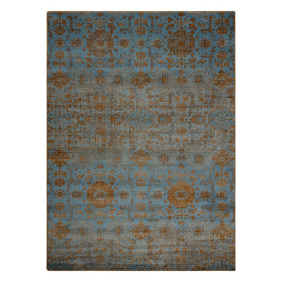 Wool carpet OMEGA KARAJA flowers brass, gold  200x300 cm