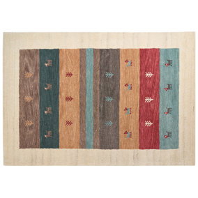Wool Gabbeh Area Rug 160 x 230 cm Multicolour SARILAR