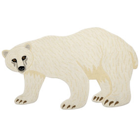 Wool Kids Rug Polar Bear 100 x 160 cm White IOREK