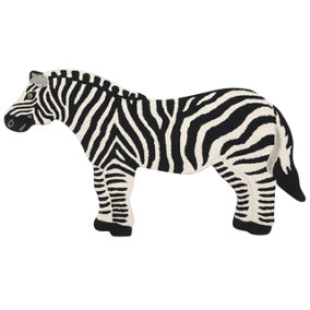 Wool Kids Rug Zebra 100 x 160 cm Black and White KHUMBA