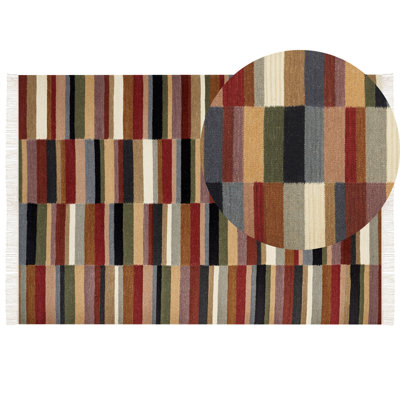 Wool Kilim Area Rug 160 x 230 cm Multicolour MUSALER