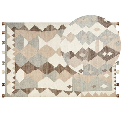 Wool Kilim Area Rug 200 x 300 cm Multicolour ARALEZ