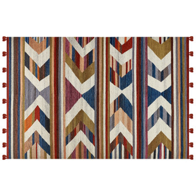 Wool Kilim Area Rug 200 x 300 cm Multicolour MRGASHAT